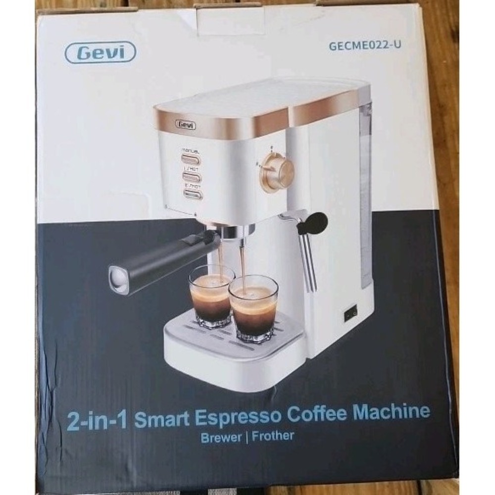 Gevi Espresso Machine 20 Bar High Pressure Compact Espresso Machines GECME022